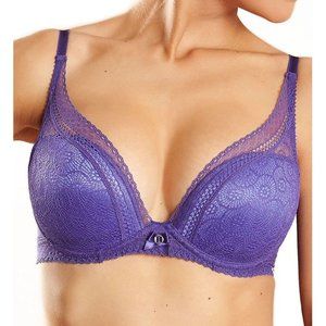 Chantelle Festive Lace Plunge Bra 32G 32DDDD
